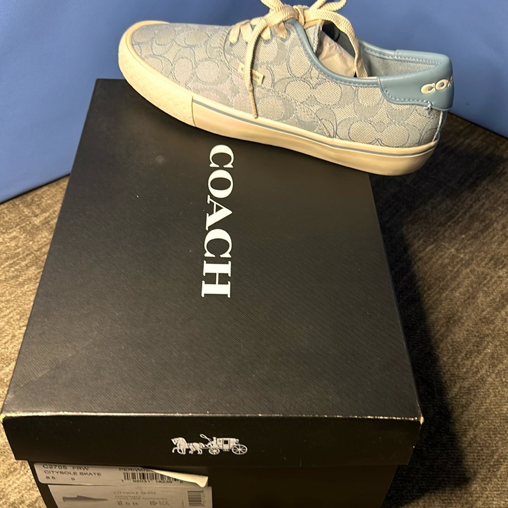 Coach blue shoes